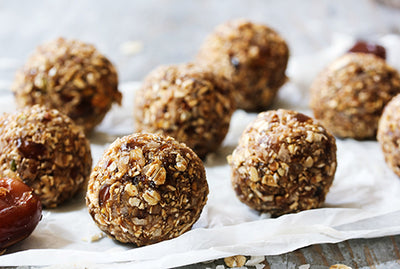 Apricot Carrot Date Protein Bliss Balls