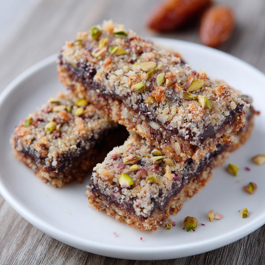 Salted Dark Chocolate Pistachio Quinoa Crunch Bars