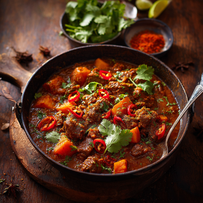 Madras Beef & Sweet Potato Curry