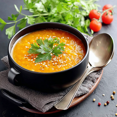 1 Quart Sesame Chili Carrot Red Lentil Soup
